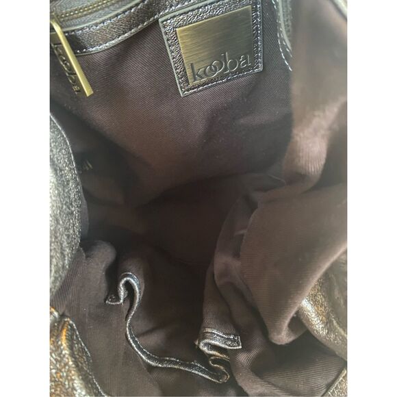 Kooba Silver Mettalic Soft Leather Large Tote - Picture 7 of 10